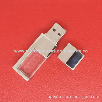 Crystal USB Flash Drives with Inside Engraving, 8-16GB, Supports Password Protection and Bootable